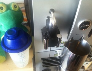 Frog Quaffer Making Ice Coffee 2 Make Double Espresso fresh