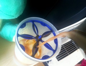 Frog Quaffer Making Ice Coffee 3 Pour Espresso In