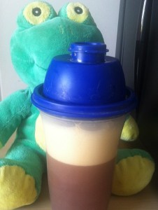 Frog Quaffer Making Ice Coffee 4 Ice Coffee After Shaking